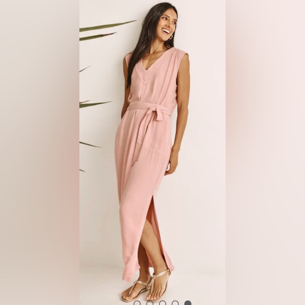 Splendid Evian maxi dress, New with tags, MSRP – $168, extra small, pale rose